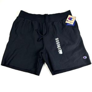 Champion Men's Shorts Reverse Weave Black Cut Off fleece Sweat Sz multiple *New
